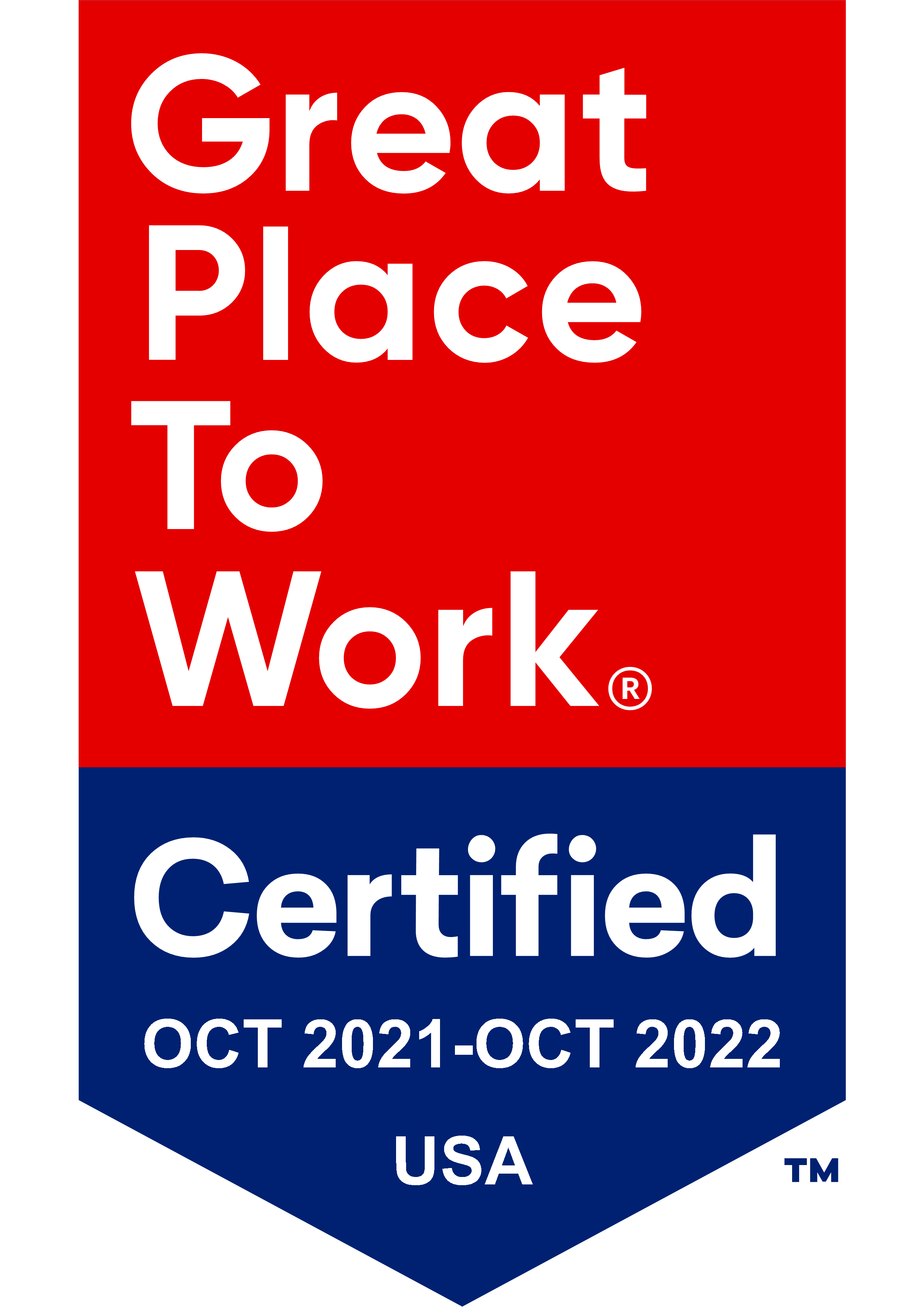 Brindley Great Place to Work certification badge