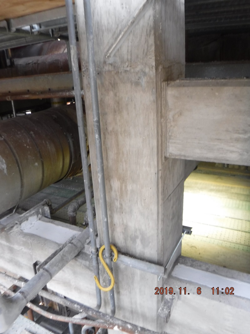 Final fireproofing after full depth repair Final fireproofing after full depth repair