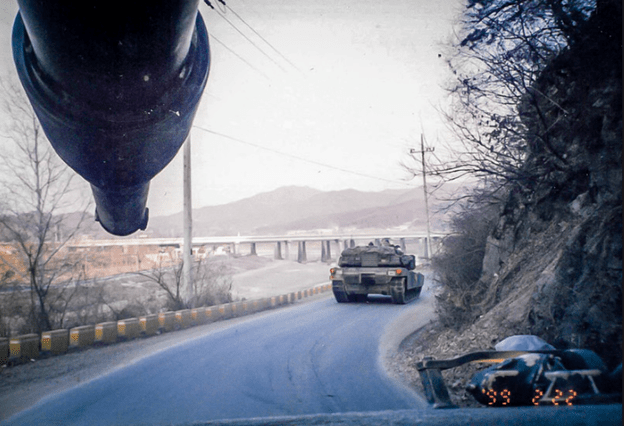 keith cowman driving tank