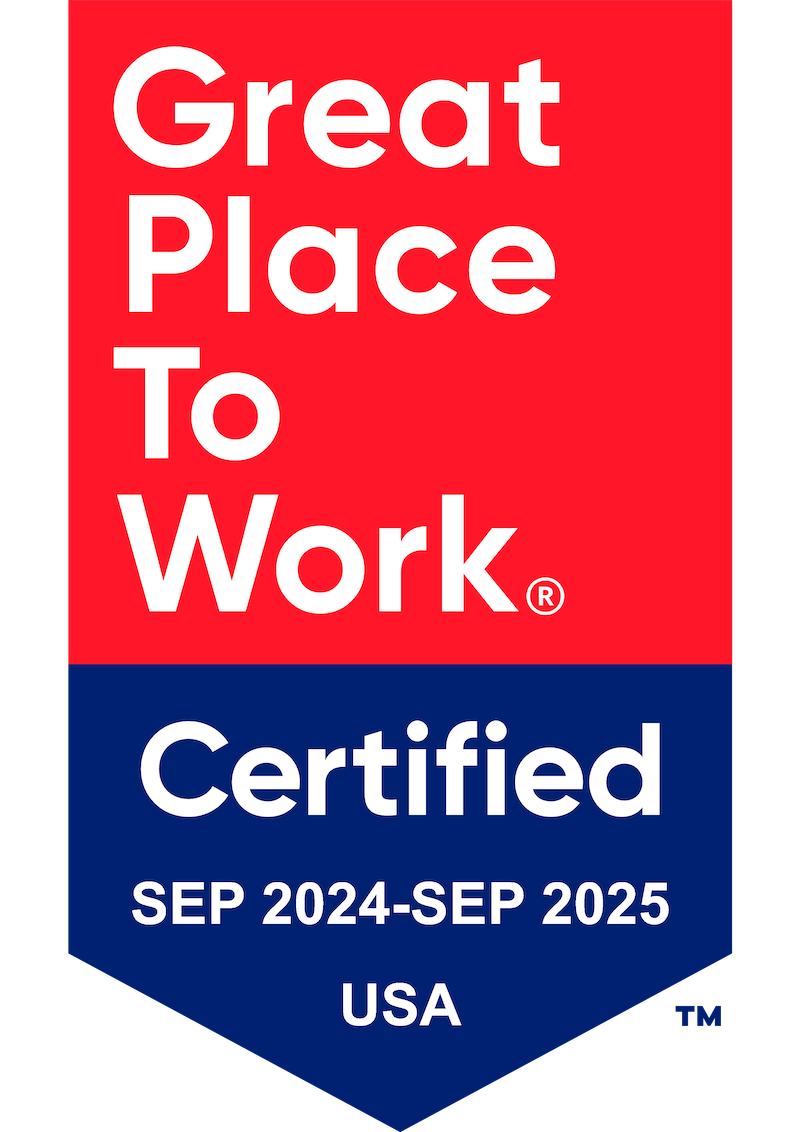 great place to work certification badge for 2024 - 2025