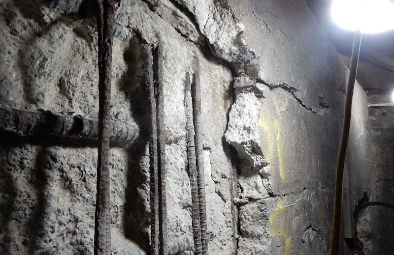 Concrete Disbonding found during inspection